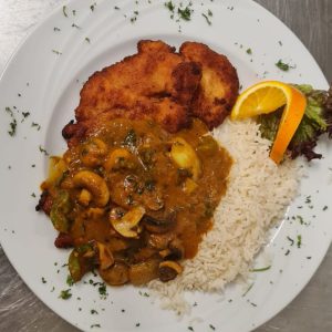 Schnitzel ,,Indische Art''